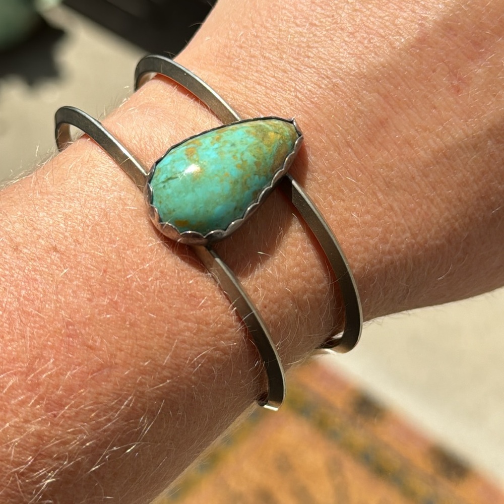 Turquoise Teardrop Cuff